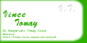 vince tomay business card